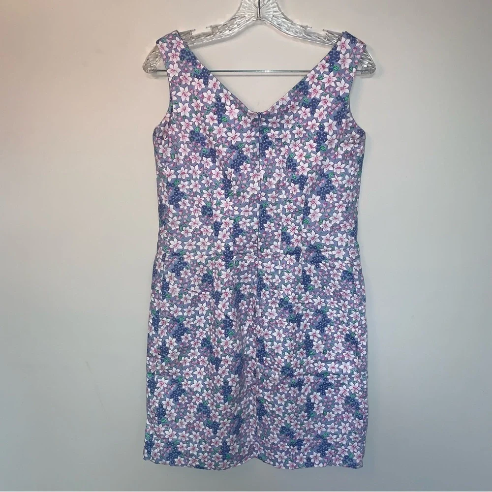 Lilly Pulitzer Vintage Purple Pink Floral Mini Dress Cotton S - Picture 2 of 7